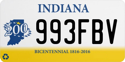 IN license plate 993FBV