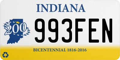 IN license plate 993FEN