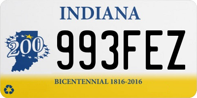 IN license plate 993FEZ