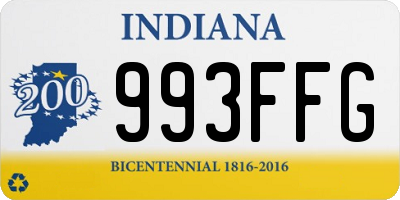 IN license plate 993FFG