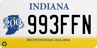 IN license plate 993FFN