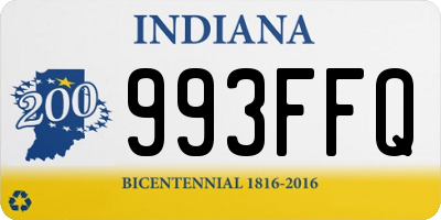 IN license plate 993FFQ