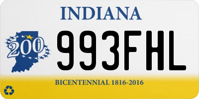 IN license plate 993FHL