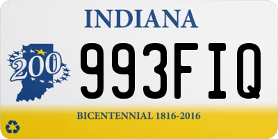 IN license plate 993FIQ