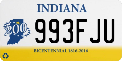 IN license plate 993FJU