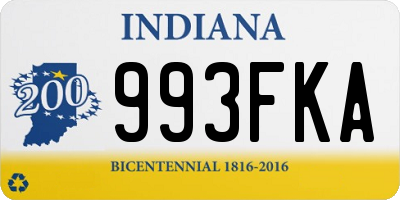 IN license plate 993FKA