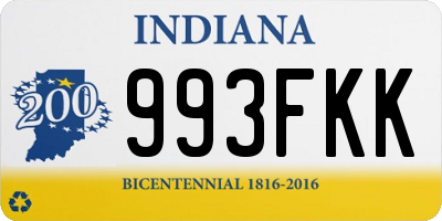 IN license plate 993FKK