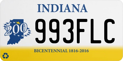 IN license plate 993FLC