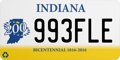 IN license plate 993FLE