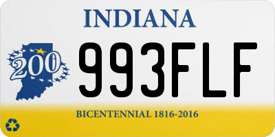 IN license plate 993FLF