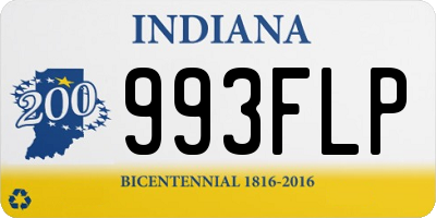 IN license plate 993FLP