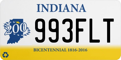 IN license plate 993FLT