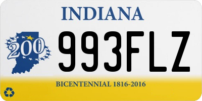 IN license plate 993FLZ