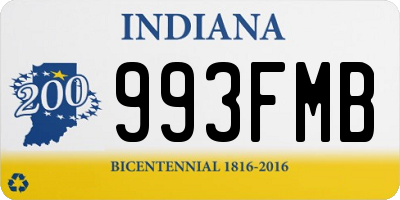 IN license plate 993FMB