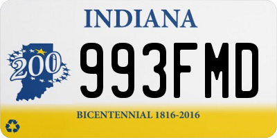 IN license plate 993FMD