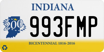 IN license plate 993FMP