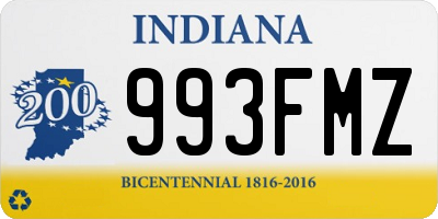 IN license plate 993FMZ