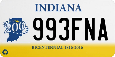 IN license plate 993FNA