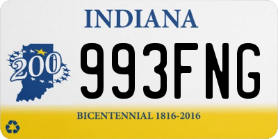 IN license plate 993FNG