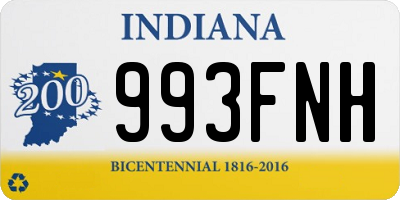 IN license plate 993FNH