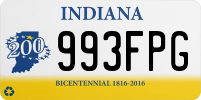 IN license plate 993FPG