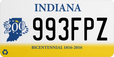 IN license plate 993FPZ