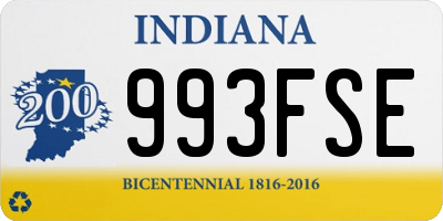 IN license plate 993FSE