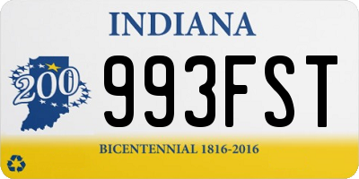 IN license plate 993FST