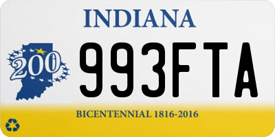 IN license plate 993FTA