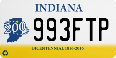 IN license plate 993FTP