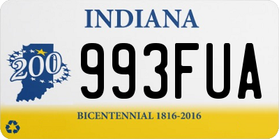 IN license plate 993FUA