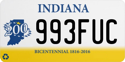 IN license plate 993FUC