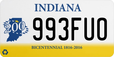 IN license plate 993FUO