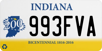 IN license plate 993FVA