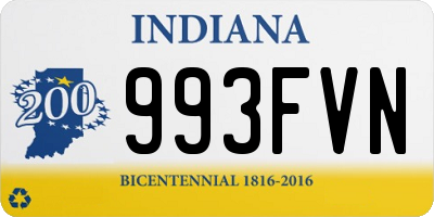 IN license plate 993FVN