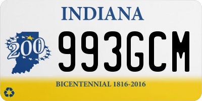 IN license plate 993GCM