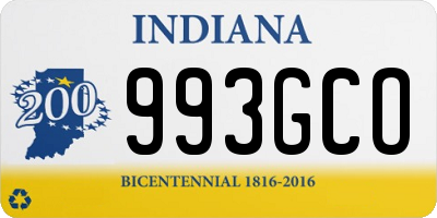 IN license plate 993GCO
