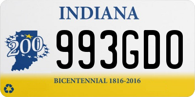 IN license plate 993GDO