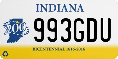 IN license plate 993GDU