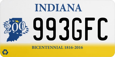 IN license plate 993GFC