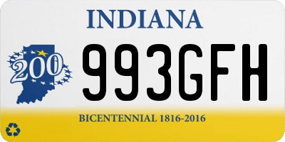 IN license plate 993GFH