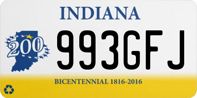 IN license plate 993GFJ