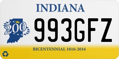 IN license plate 993GFZ