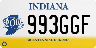 IN license plate 993GGF