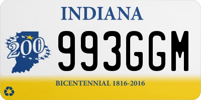 IN license plate 993GGM