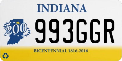 IN license plate 993GGR