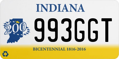 IN license plate 993GGT