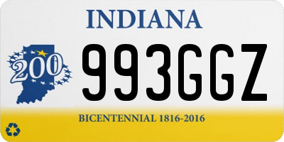 IN license plate 993GGZ