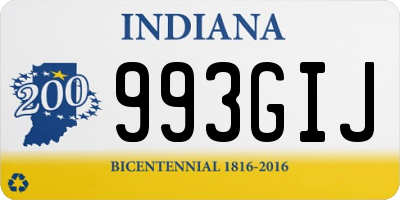 IN license plate 993GIJ