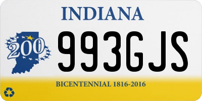 IN license plate 993GJS